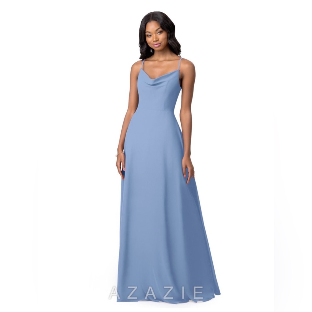 Azazie Daenerys Dress in Steel Blue !!